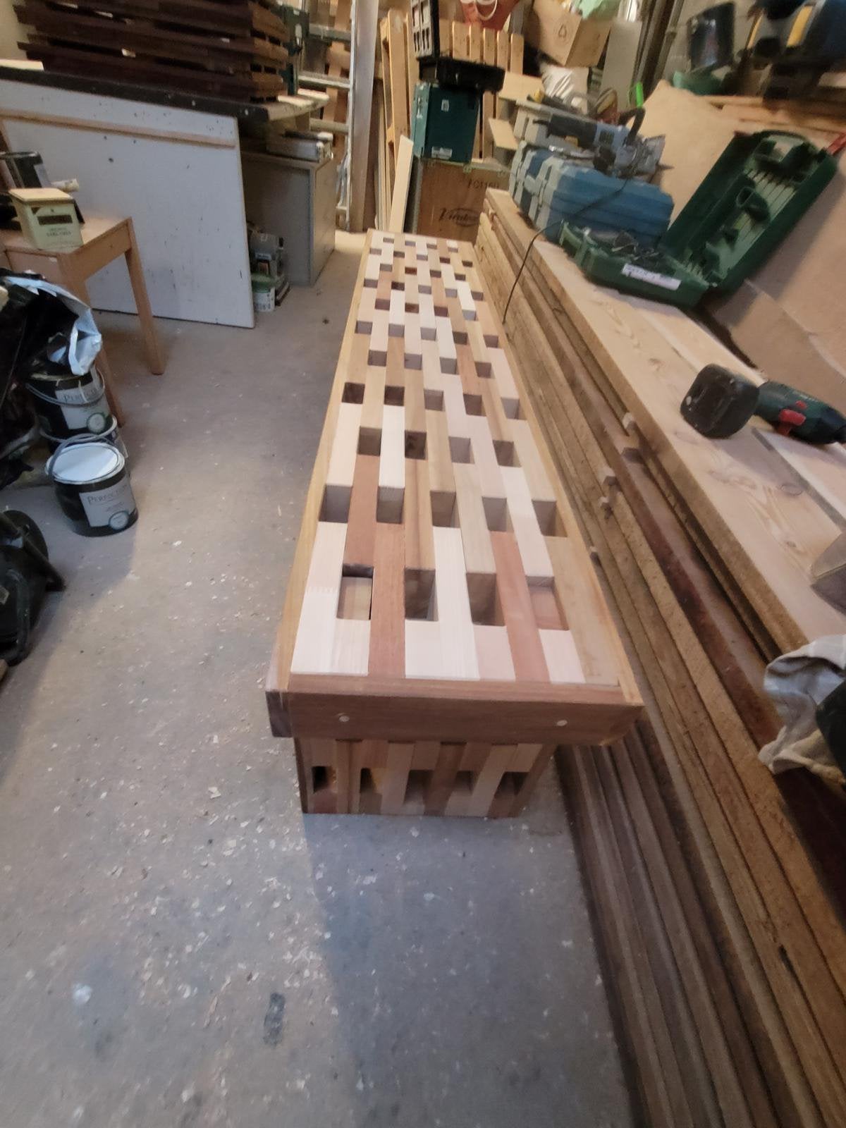 Banc de bois exotique, Jardin & Terrasse, Enlèvement ou Envoi, Neuf, Bois