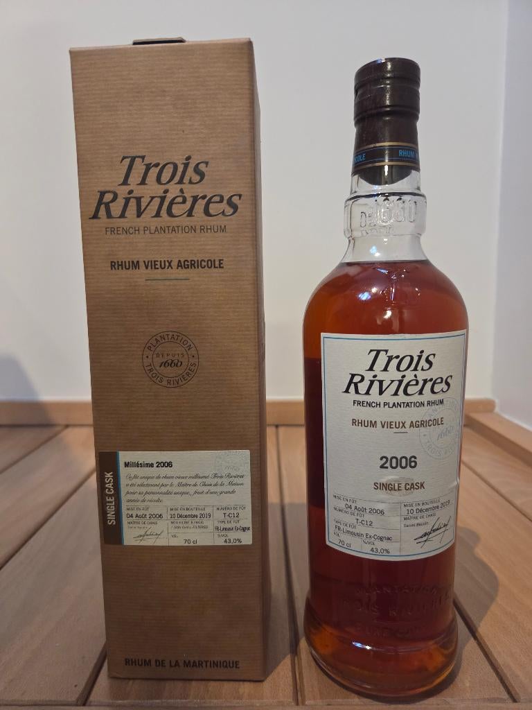 rhum Trois Rivières 2006 single cask (2019) 43% (70cl), Enlèvement ou Envoi
