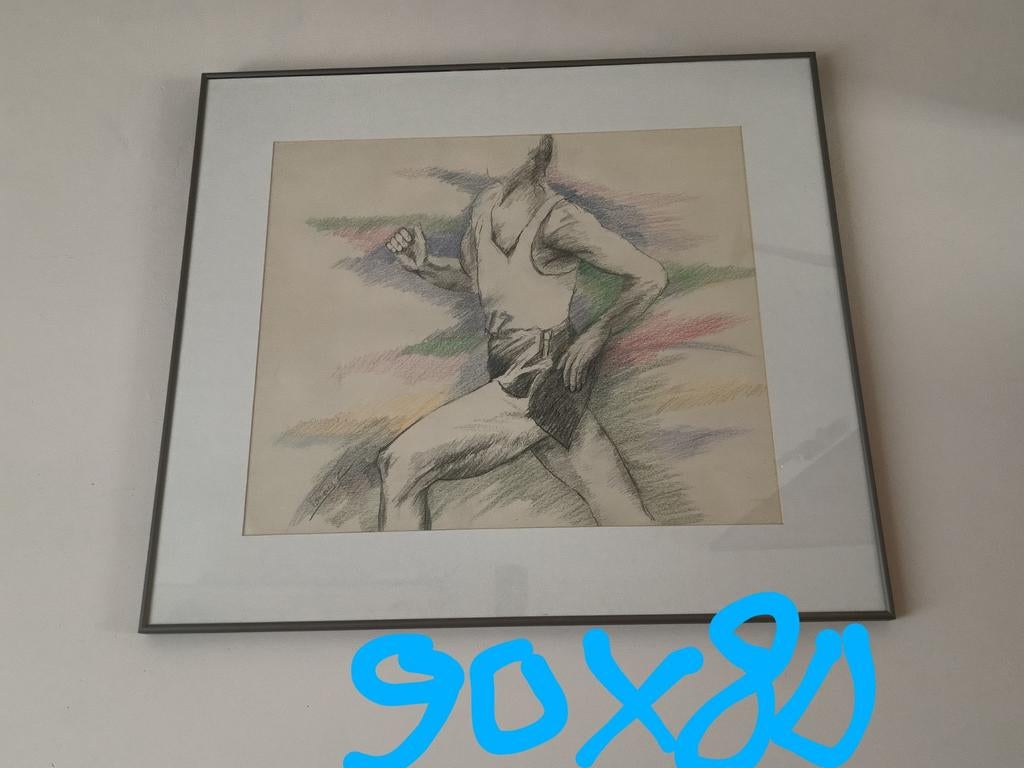 Kunstwerk pentekening Anny Van Campenhout, Ophalen
