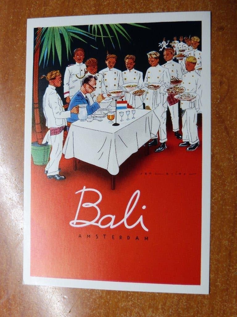 Bali Amsterdam Leidestraat Indisch resto, Collections, Cartes postales | Pays-Bas, Envoi, 1980 à nos jours, Non affranchie