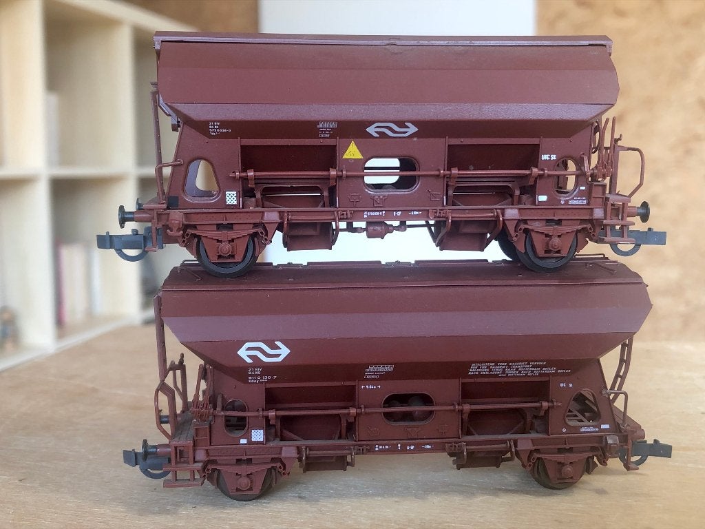 ROCO NS LOT DE 3 WAGONS TREMIES Tds HO, Gebruikt, Verzenden, Wagon, NS
