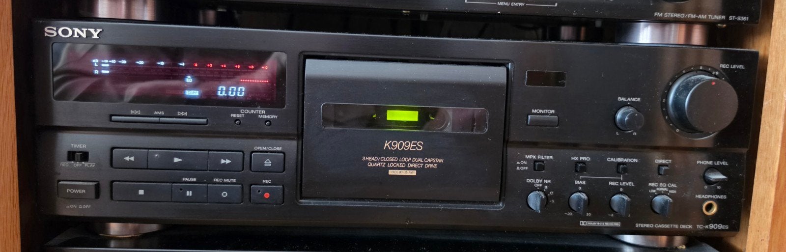 Sony K909es cassette deck tape, Audio, Tv en Foto, Cassettedecks, Ophalen, Sony
