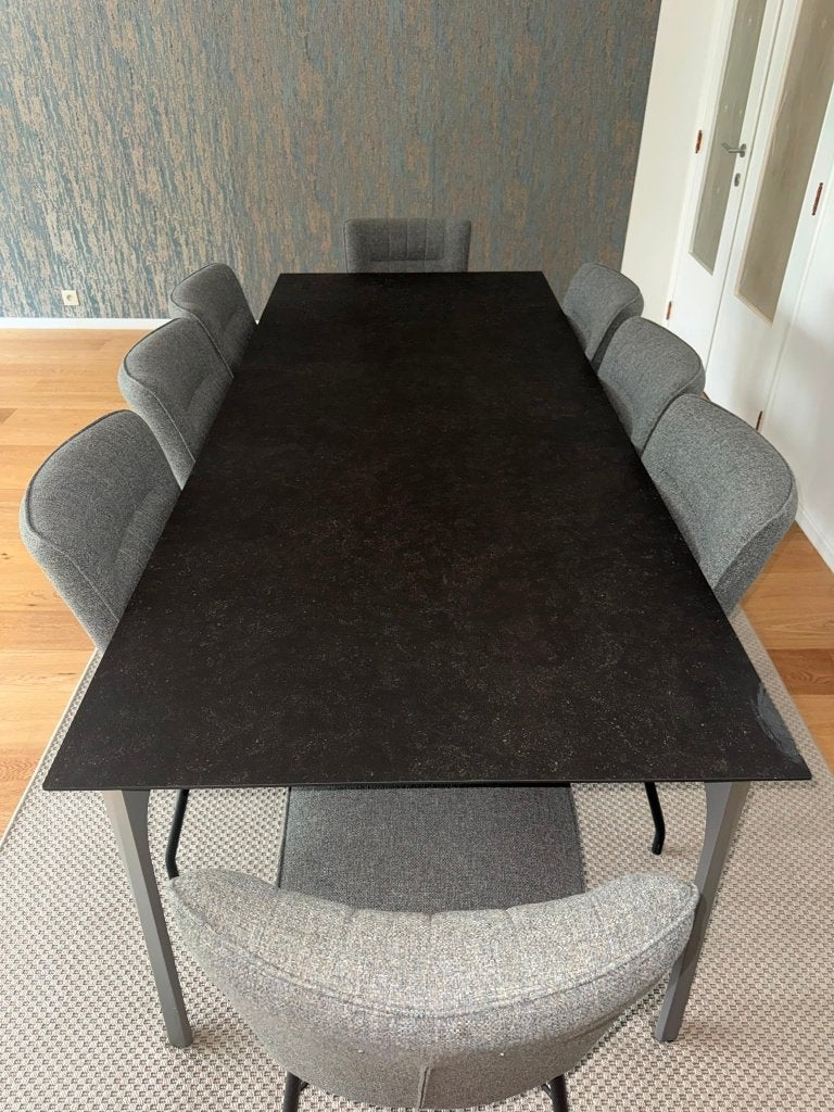 Design Ceramic Bluestone eettafel 240100cm –Top Interieur, Ophalen, 100 tot 150 cm, 200 cm of meer, Vijf personen of meer