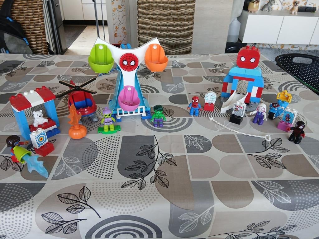 Lego duplo spiderman en vriendjes, Ophalen, Compleet, Duplo