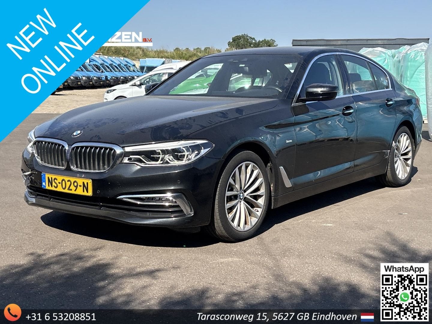 BMW 530 5-serie 530i High Executive | Automaat | Leder | Cli, Autos, BMW, Entreprise, Noir, Berline, Automatique