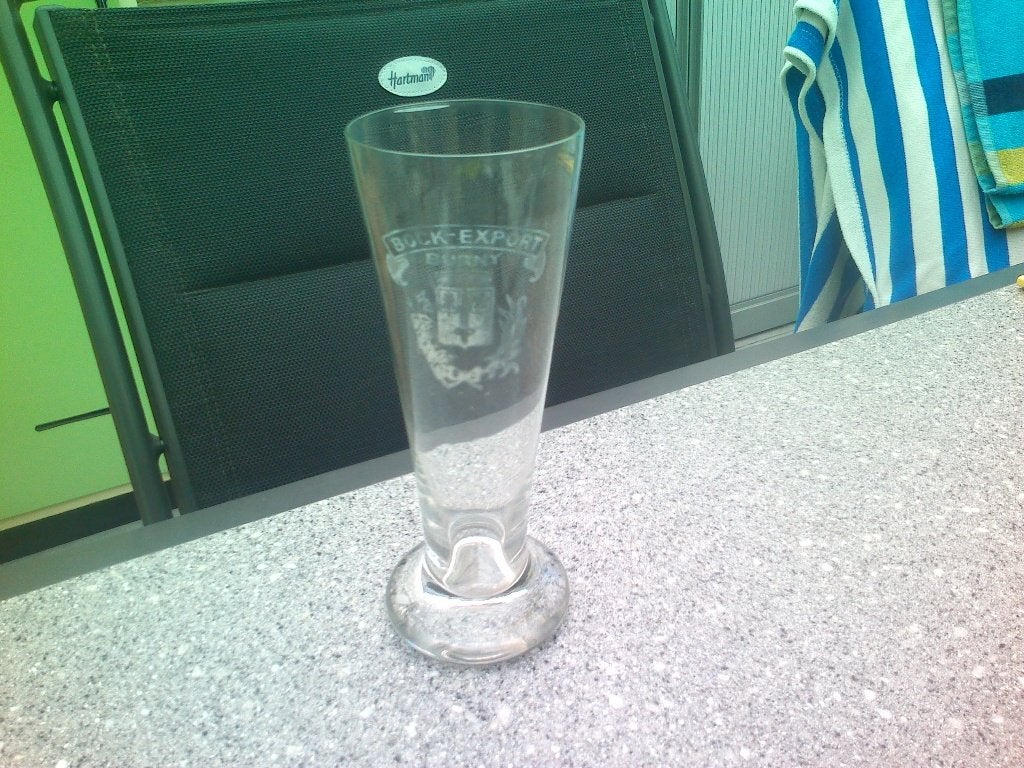 Oud bierglas Burny Aalst., Enlèvement ou Envoi, Utilisé, Verre ou Verres, Autres marques