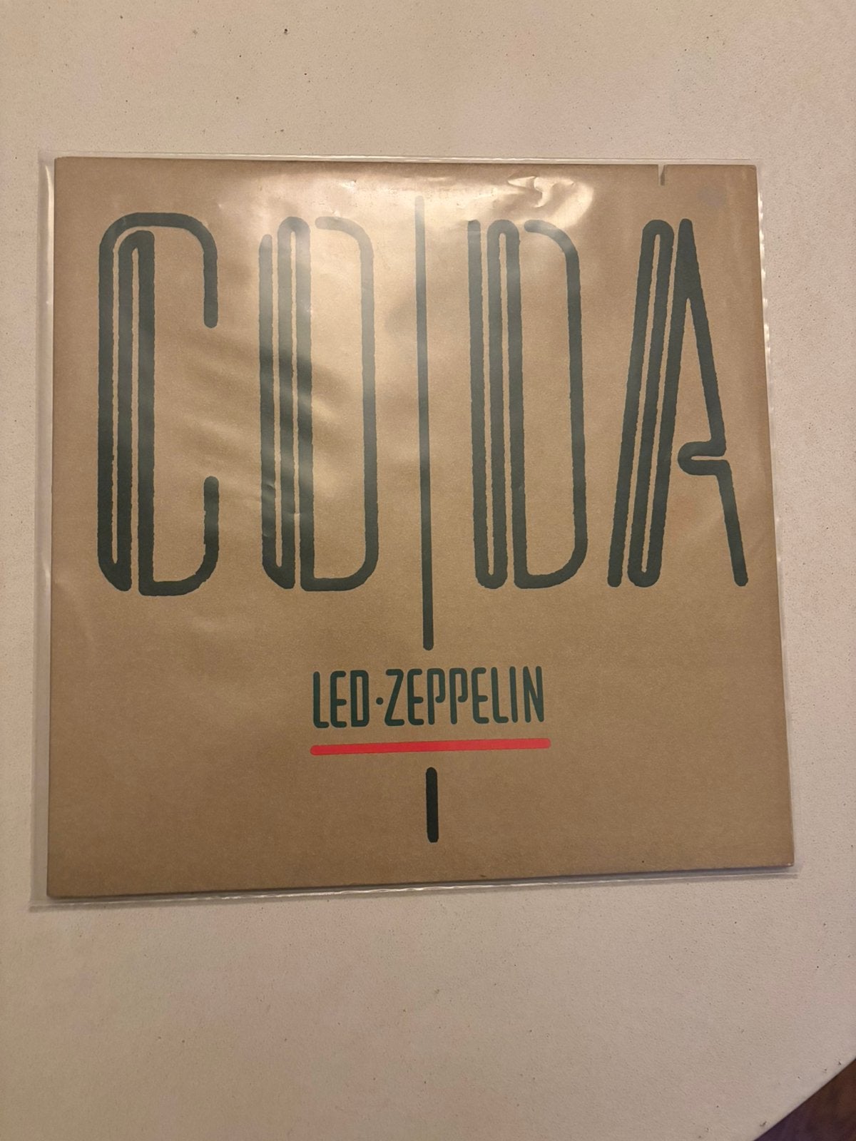 Lp Led zeppelin - coda oude persing near mint vinyl, Originele persing, Ophalen of Verzenden, Zo goed als nieuw, LP