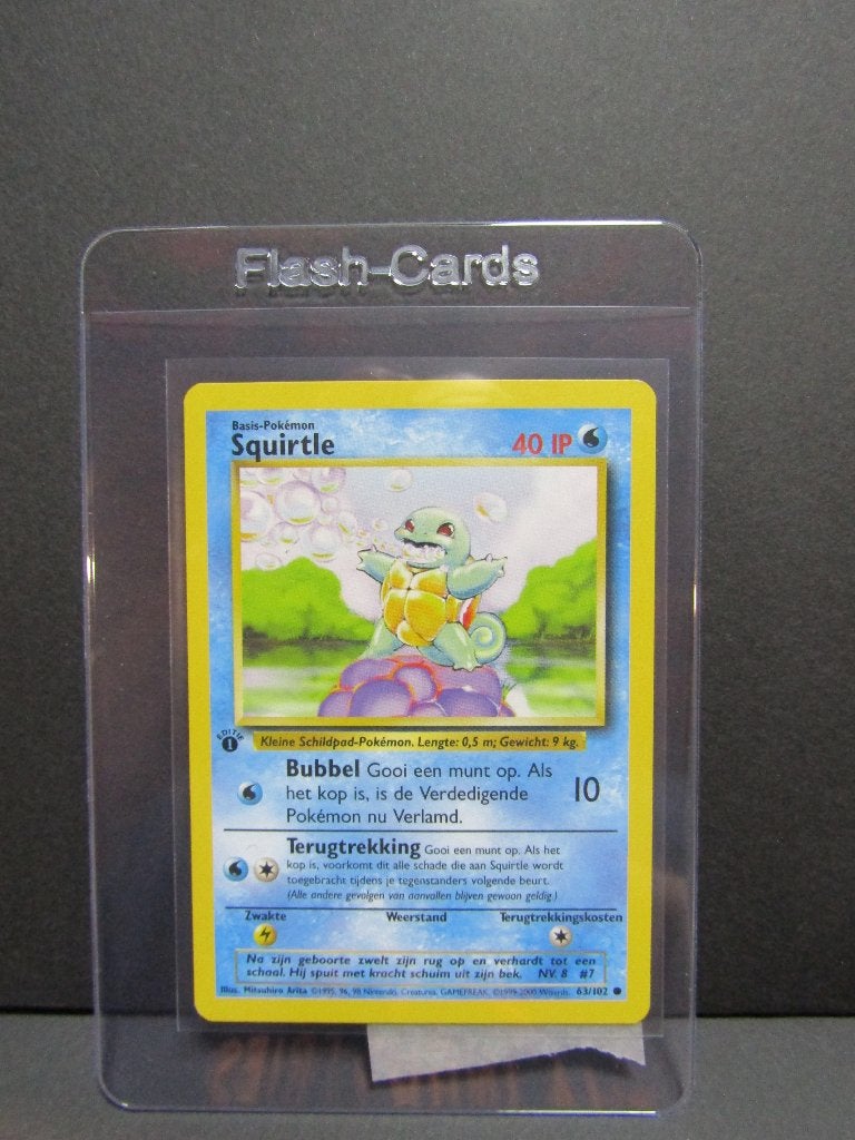 Squirtle 63/102 1st edition, Hobby en Vrije tijd, Ophalen, Losse kaart