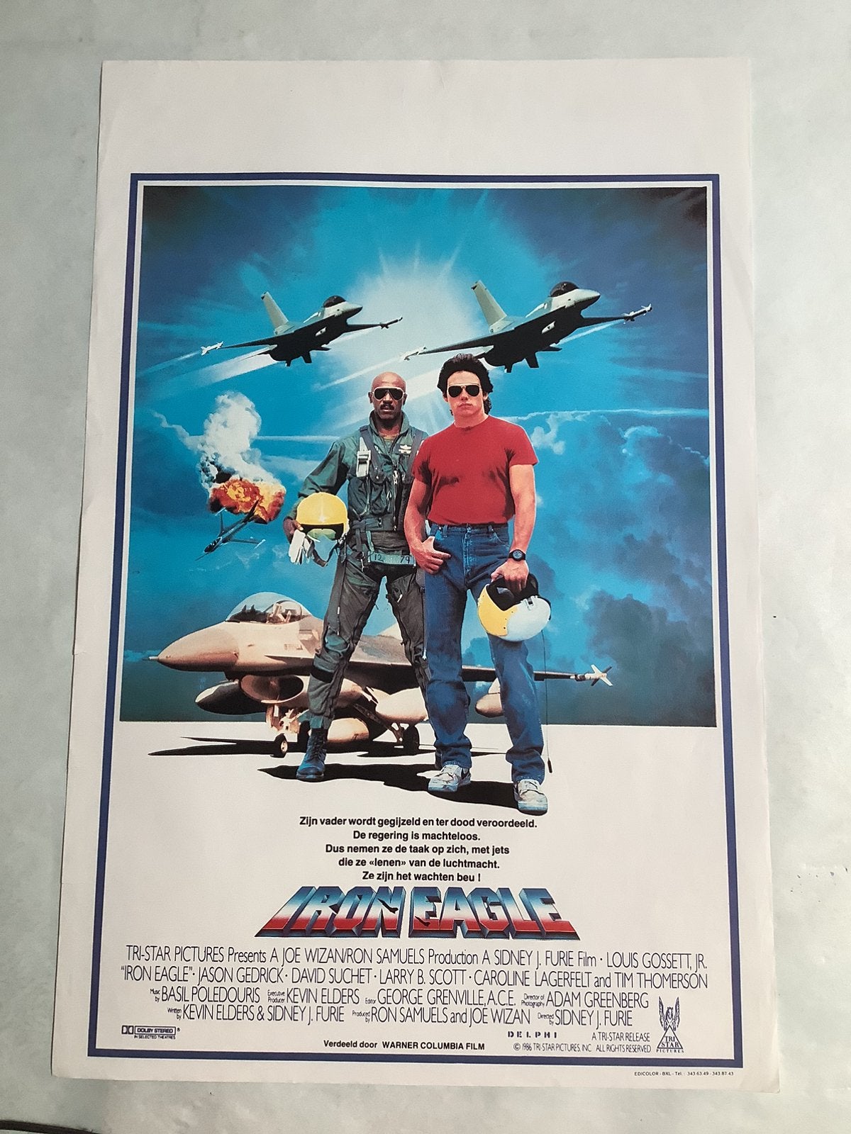 IRON EAGLE, Verzamelen, Posters, Ophalen, Zo goed als nieuw