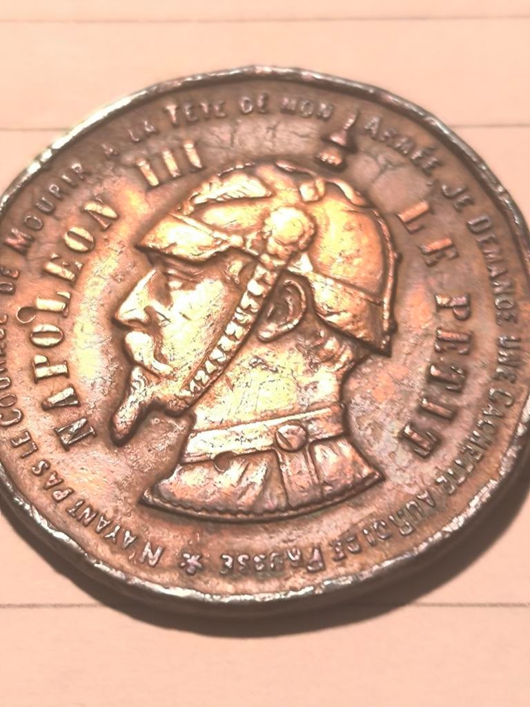 Médaille satirique Napoléon III, Enlèvement ou Envoi, Bronze