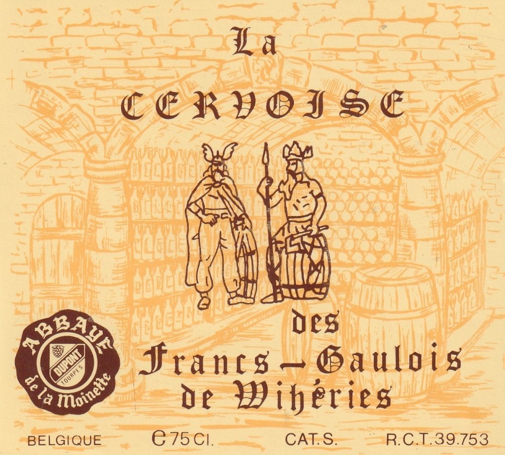 bieretiket Dupont Tourpes:La Cervoise Francs-Gaulois, Verzamelen, Verzenden, Gebruikt, Overige typen, Overige merken