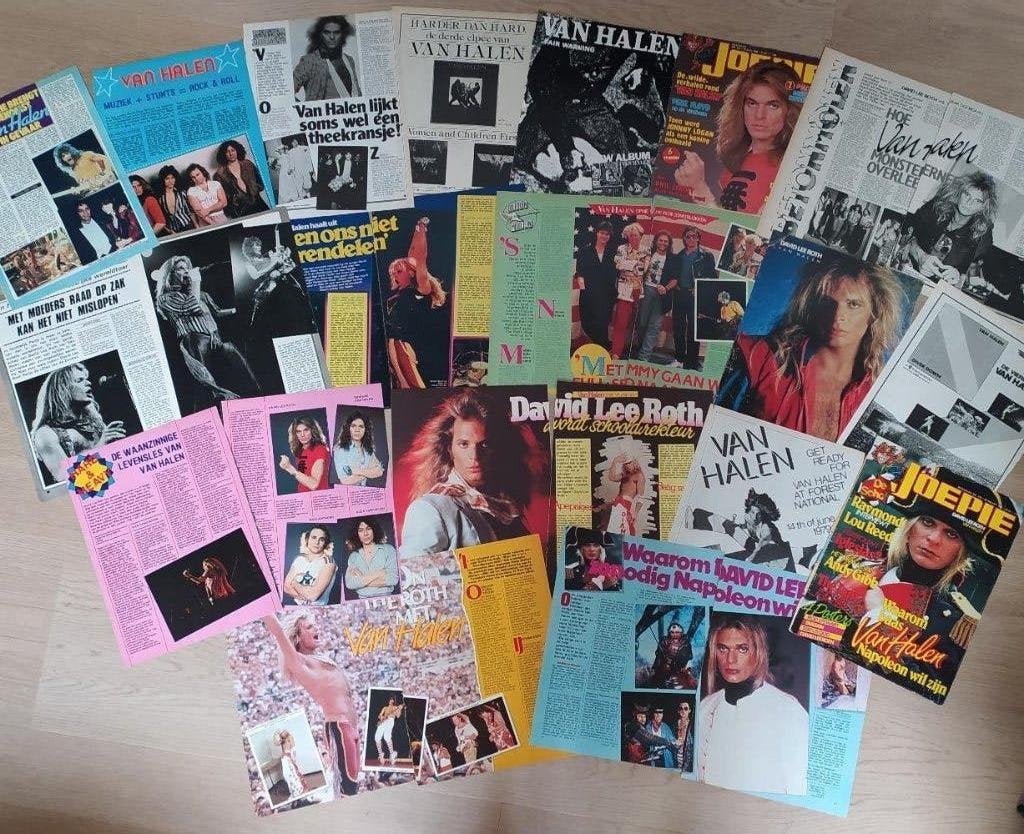 tijdschriftartikels Van Halen, Verzamelen, Ophalen of Verzenden