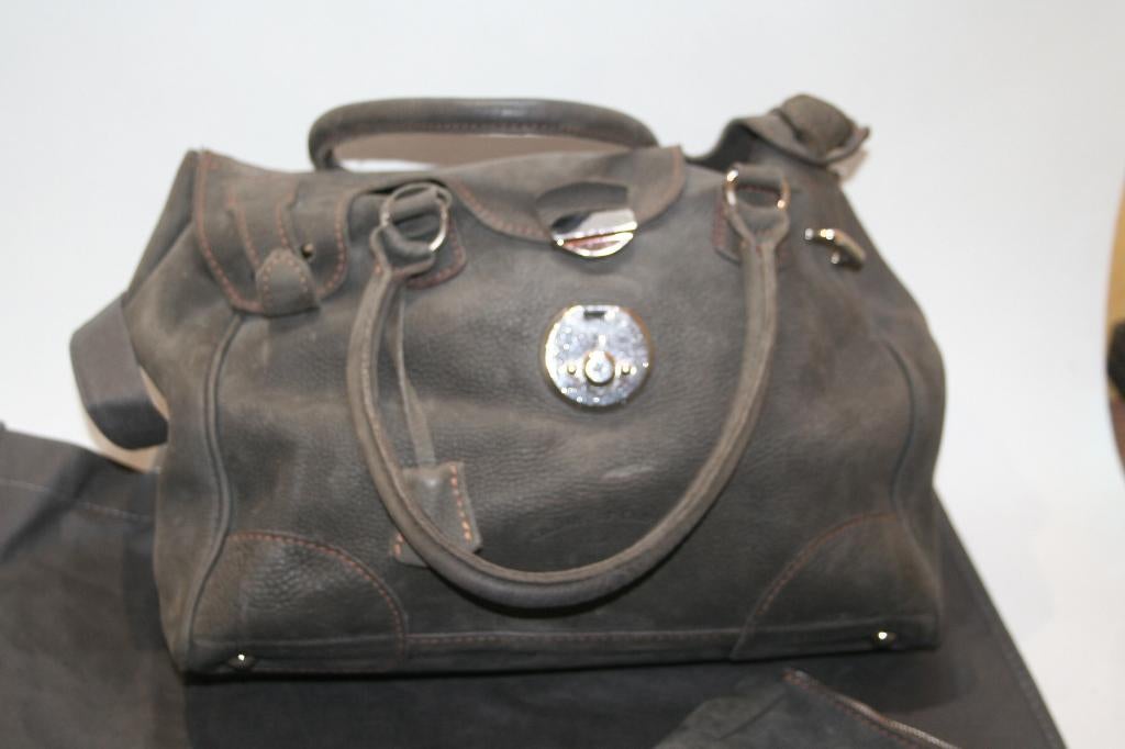 Charles & Charlus, Saddlers France, mooie grote suède tas,, Ophalen of Verzenden, Gebruikt, Bruin, Shopper