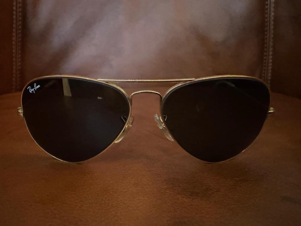 Vintage B&L Ray-Ban Aviator 58 zonnebril G20 grijze lens A23, Ophalen of Verzenden, Zo goed als nieuw, Zonnebril, Ray-Ban