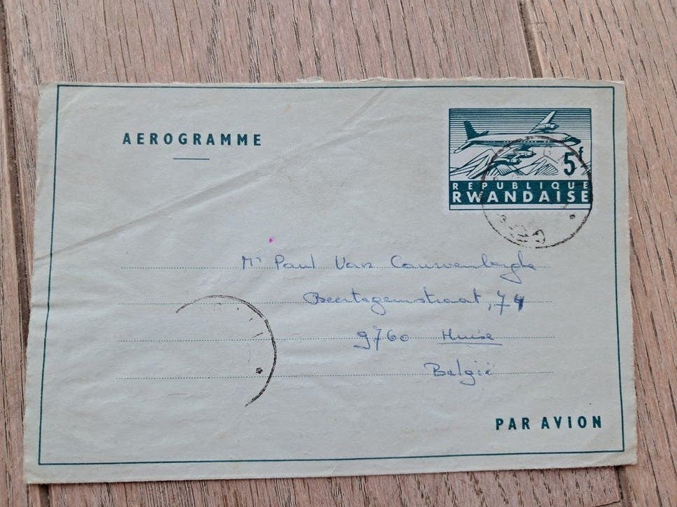 Aerogram van Rwanda, Ophalen of Verzenden