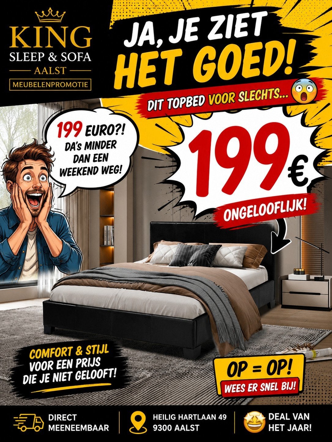 ️ Boxsprings vanaf €199, Ophalen