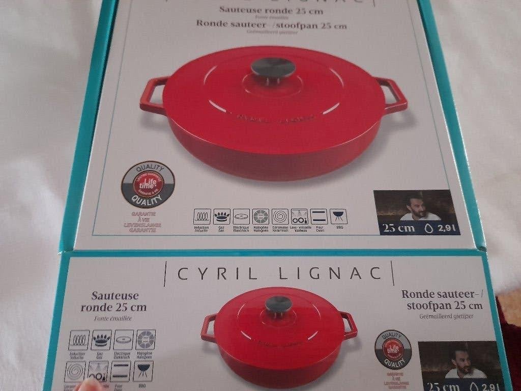 Cyril Lignac - Ovenschotel 28cm - Cocotte 6,8L, Ophalen, Nieuw, Kookpan of Snelkookpan