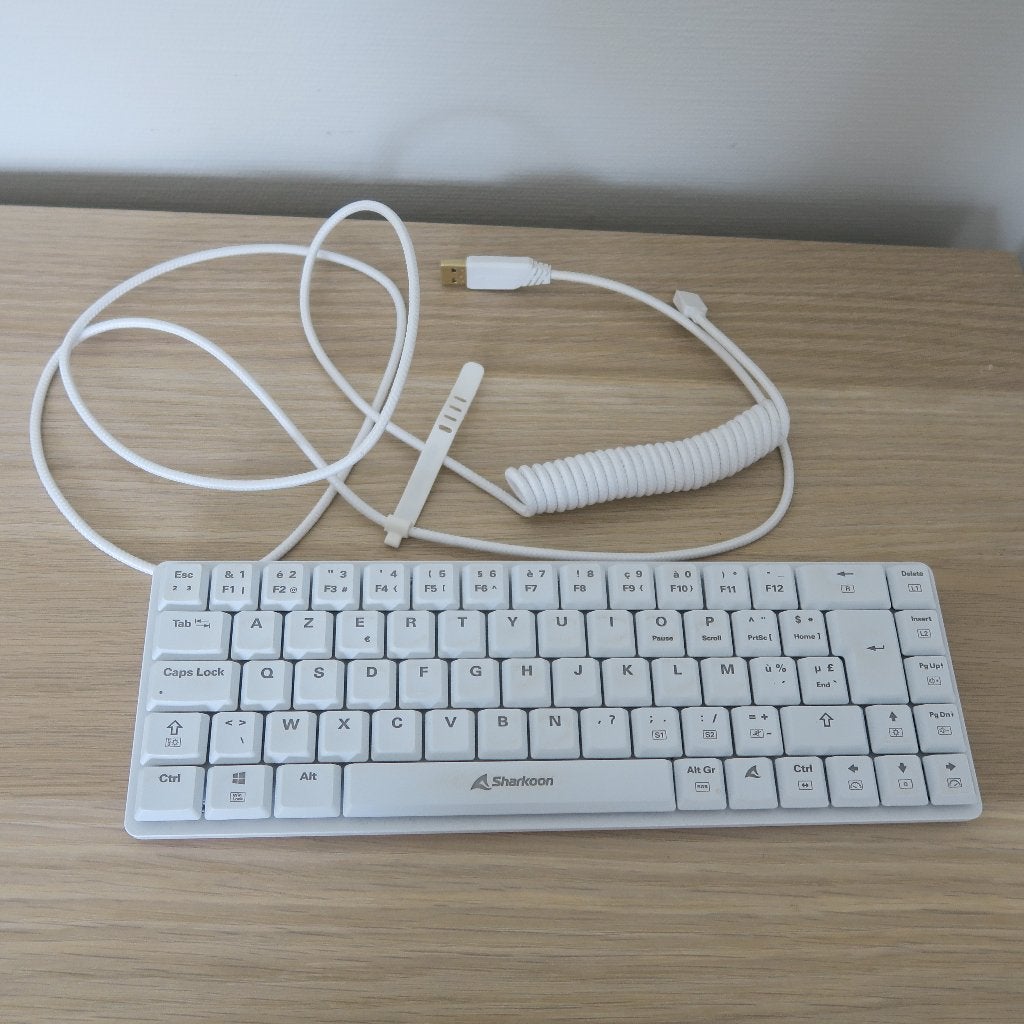 Clavier Sharkoon PureWriter W65, Informatique & Logiciels, Claviers, Neuf, Clavier gamer, Azerty, Sans fil