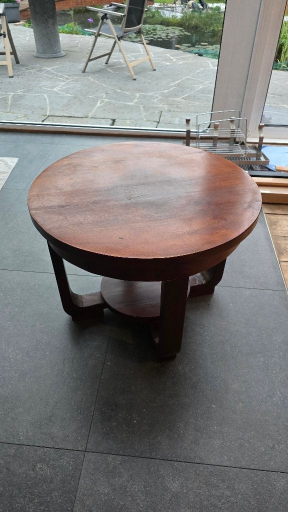 table basse bois maison du monde, Moins de 50 cm, Chêne, Rond, 50 à 100 cm