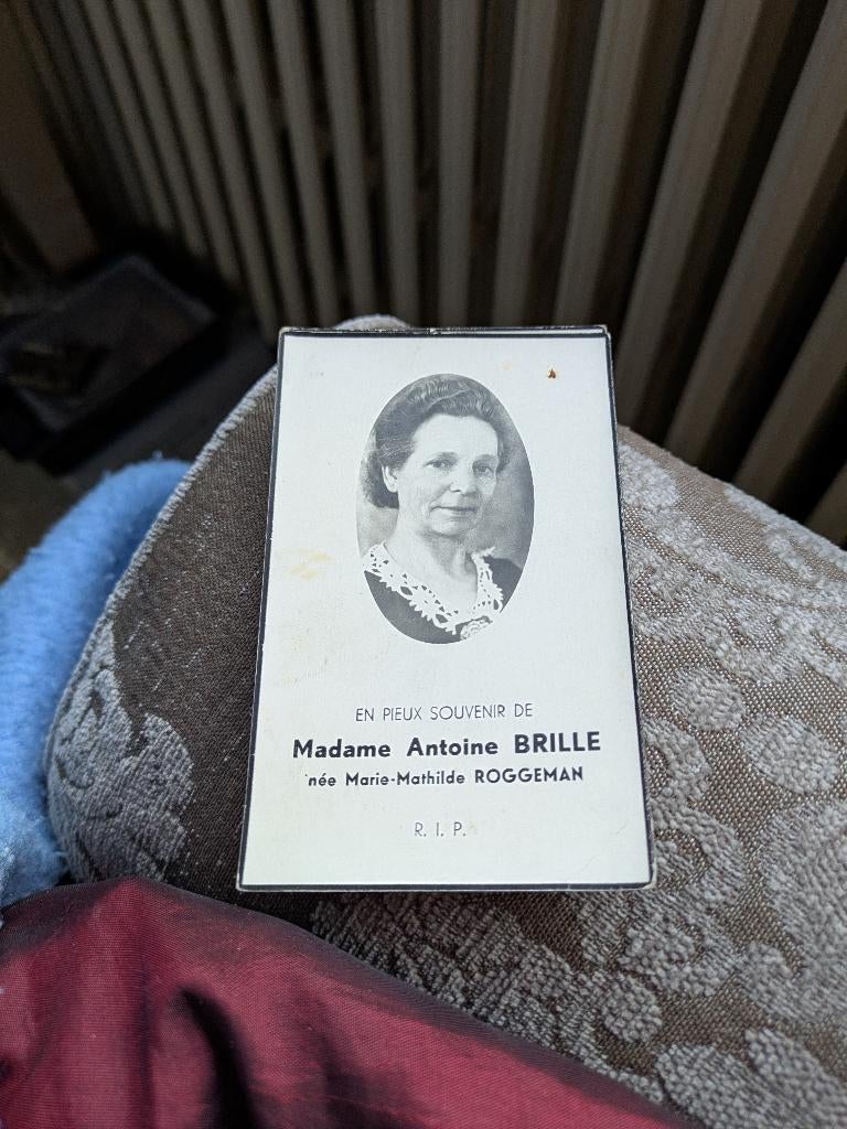 Dp madame Antoine brille, Ophalen of Verzenden, Bidprentje