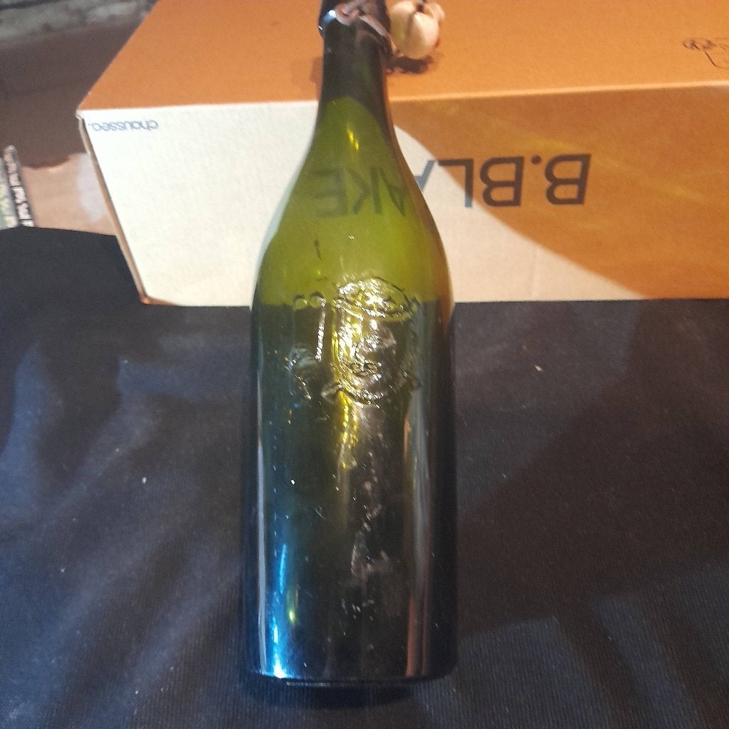 Oude fles 75 cl oude vlaamsche brouwerij lauwe,, Verzamelen, Ophalen of Verzenden, Zo goed als nieuw