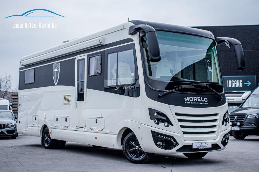 Morelo Loft 86 LBXT 3.0d Iveco Aut. 5 Slaappl. LEVELSYSTEEM, Caravans en Kamperen, Mobilhomes, Buscamper of Camperbus, Luifel
