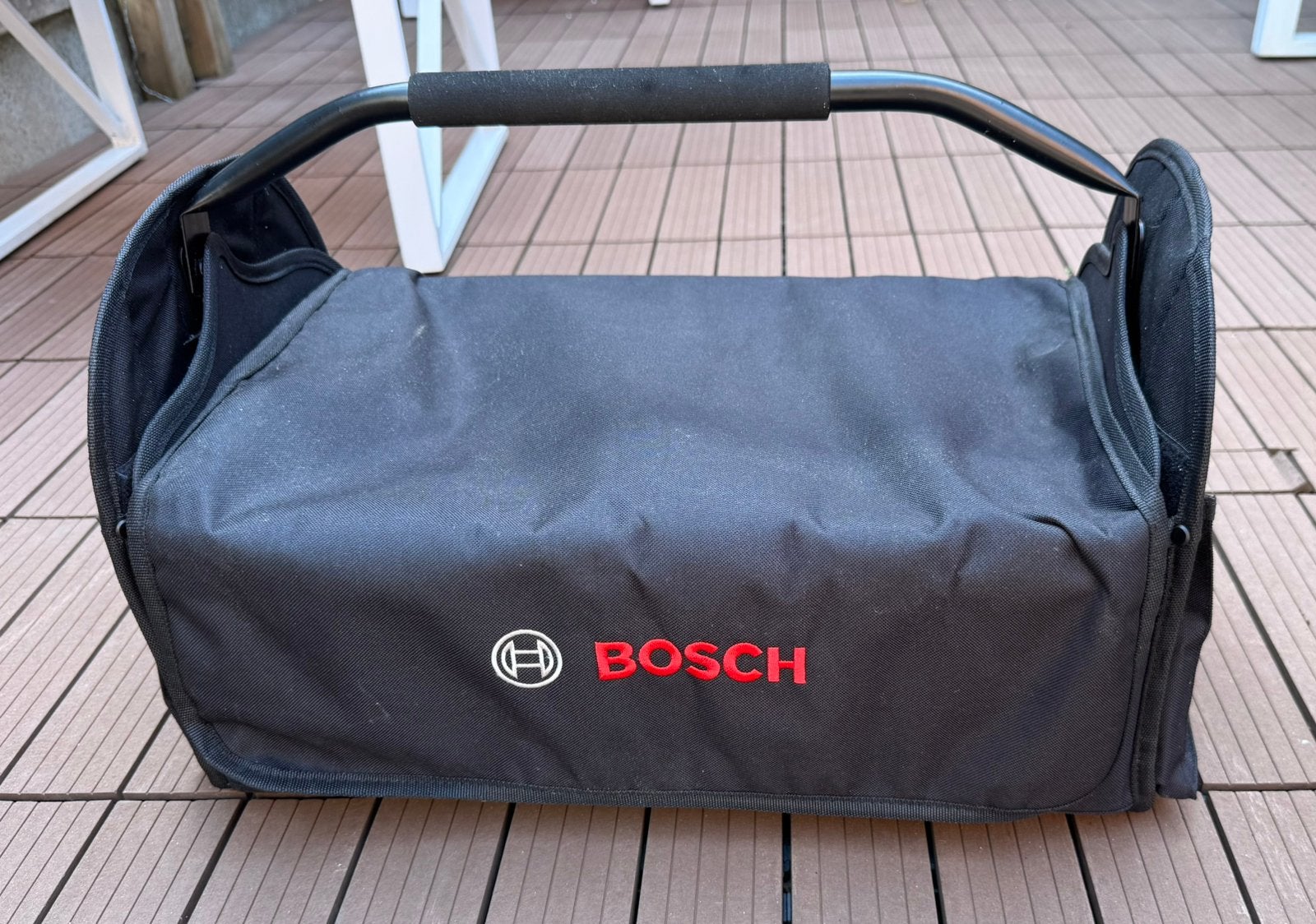 Bosch gereedschapstas met handvat en riem, Doe-het-zelf en Bouw, Gereedschapskisten, Ophalen, Nieuw