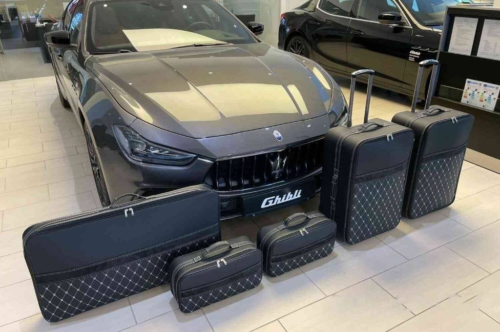 Ensemble de valises en cuir Roadsterbag Maserati Ghibli, Envoi, Neuf