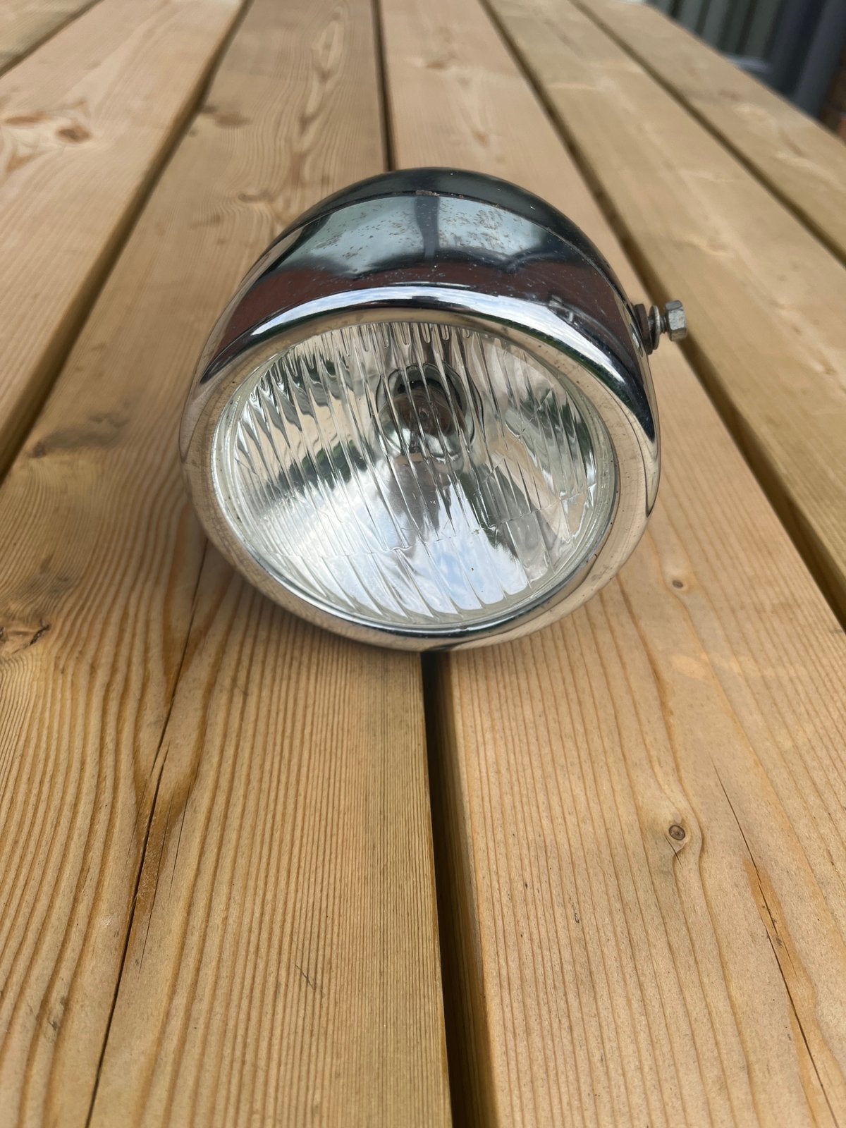 Koplamp lichte motor of bromfiets Hella?, Verzenden, Gebruikt, Koplamp, Overige merken