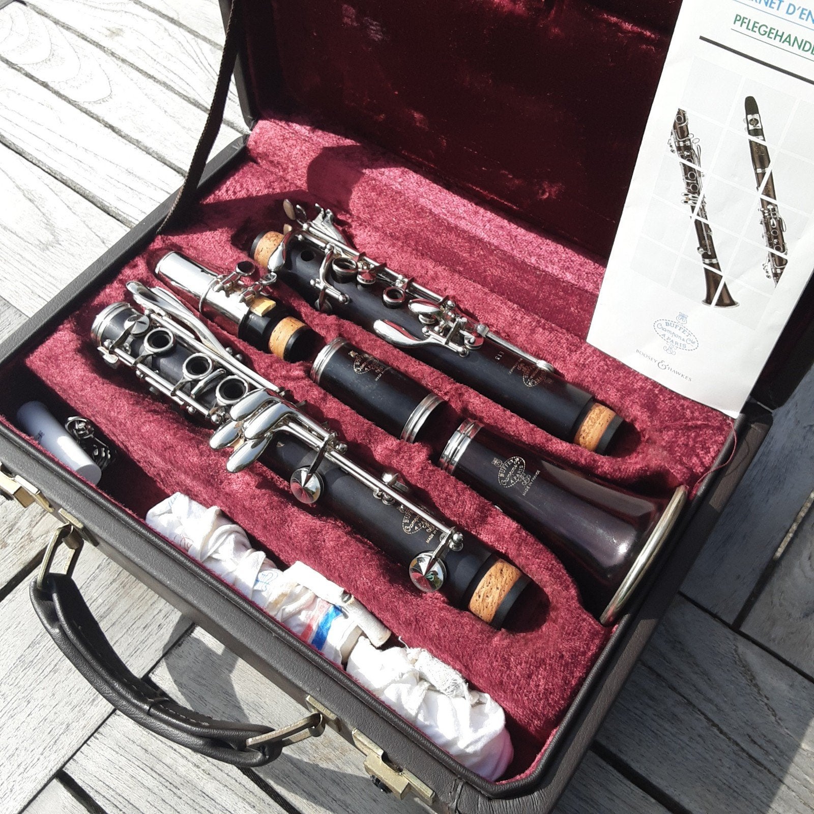 klarinet Buffet Crampon E13 Compleet met koffer, Musique & Instruments, Clarinette en si bémol, Utilisé, Bois, Enlèvement