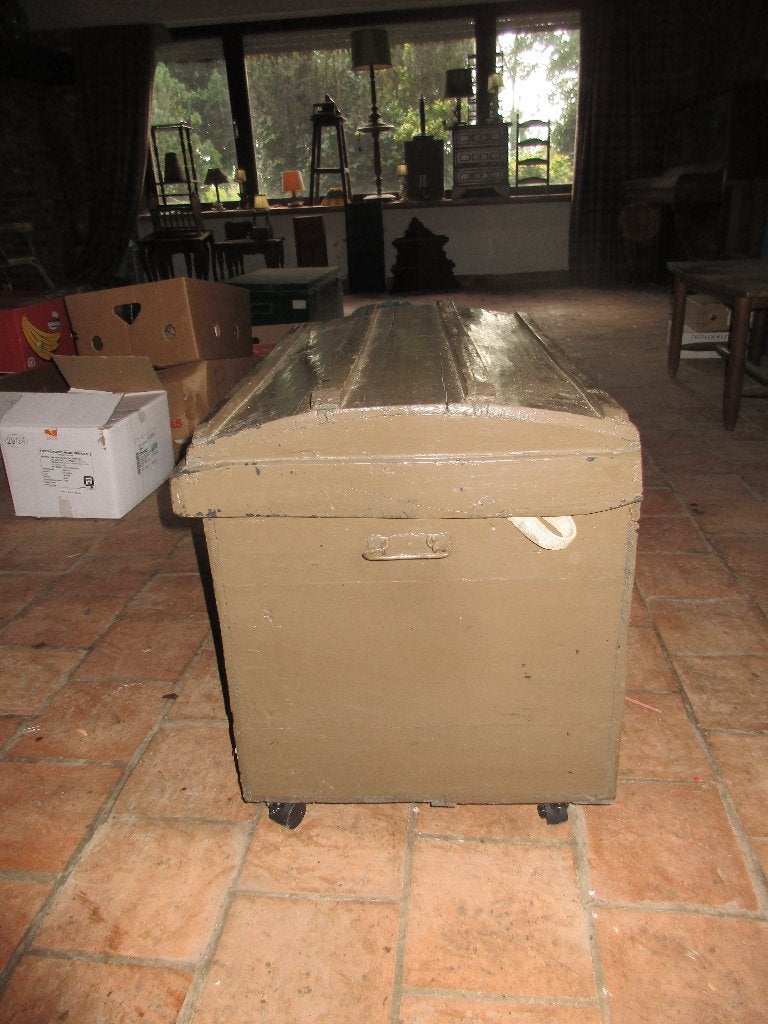 mallette de rangement en bois sur roulettes, Enlèvement, Utilisé