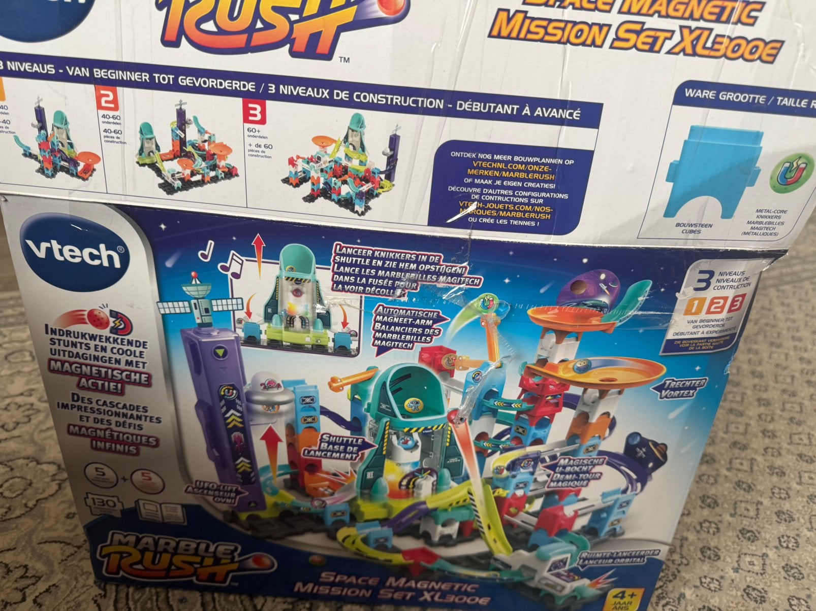 VTech Marble Rush Space Magnetic Mission Set XL300E, Ophalen of Verzenden, Zo goed als nieuw