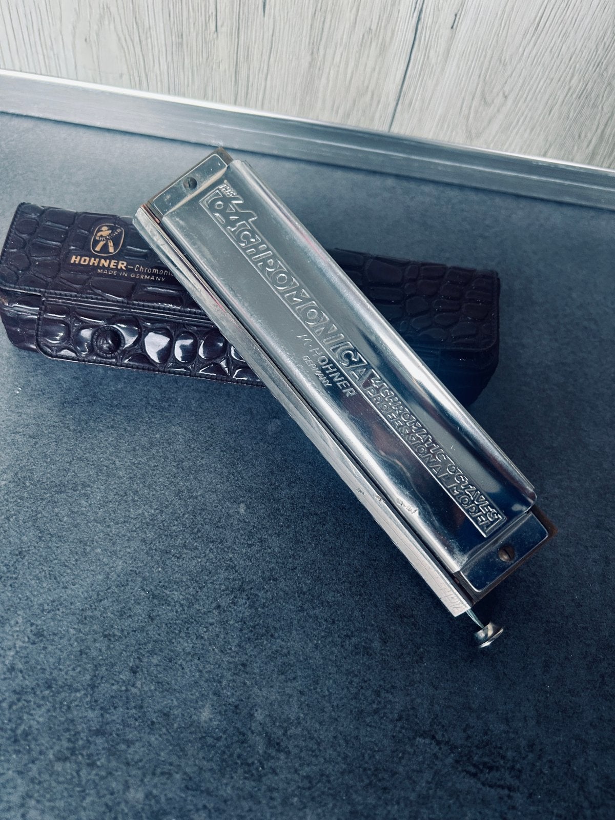 Harmonica Chromatique Vintage - HOHNER 64 Chromonica 280, Muziek en Instrumenten, Ophalen of Verzenden, Zo goed als nieuw