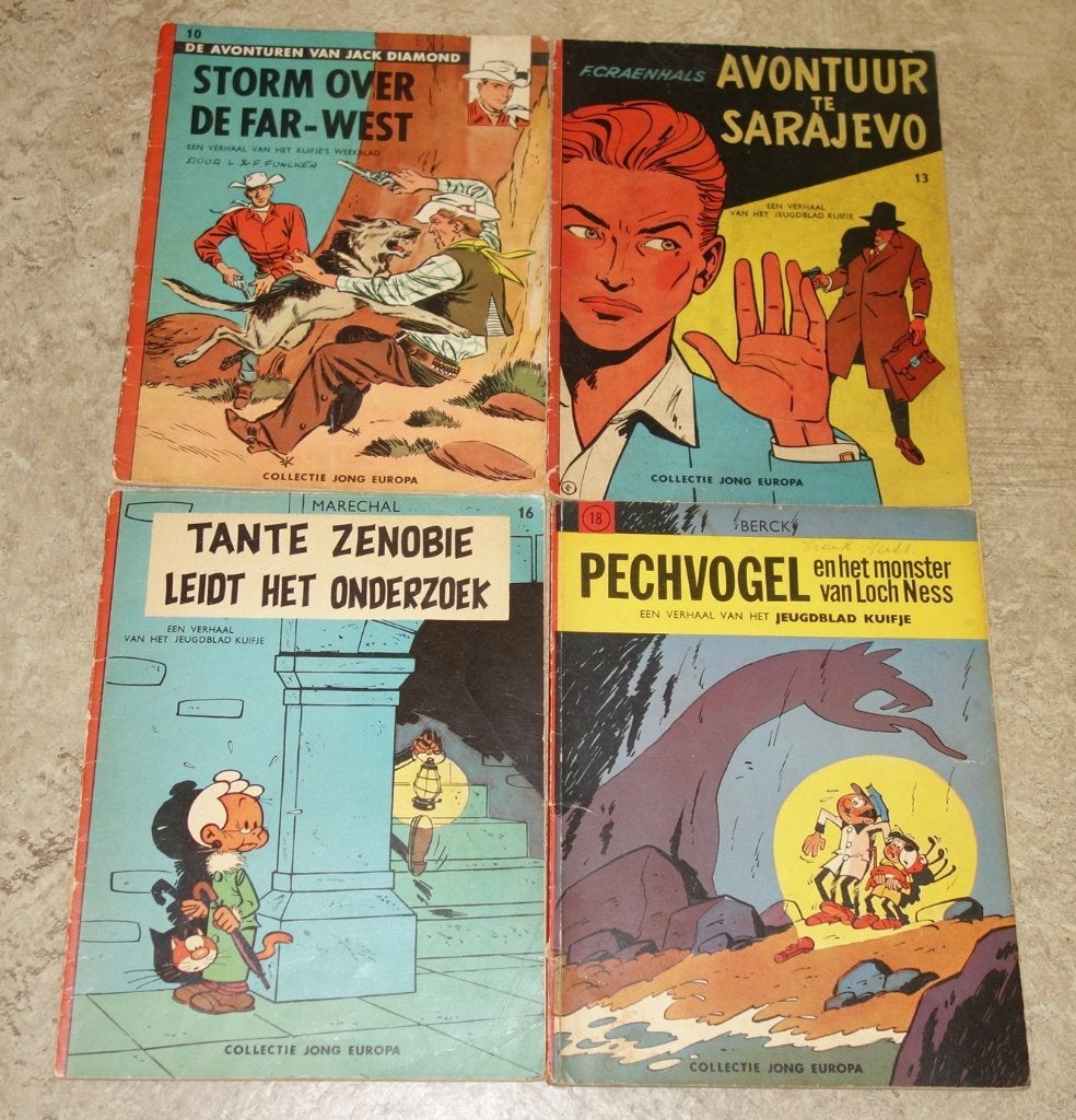 Verzameling strips Collectie Jong Europa (1961-1977)., Boeken, Meerdere stripboeken, Ophalen of Verzenden, Gelezen