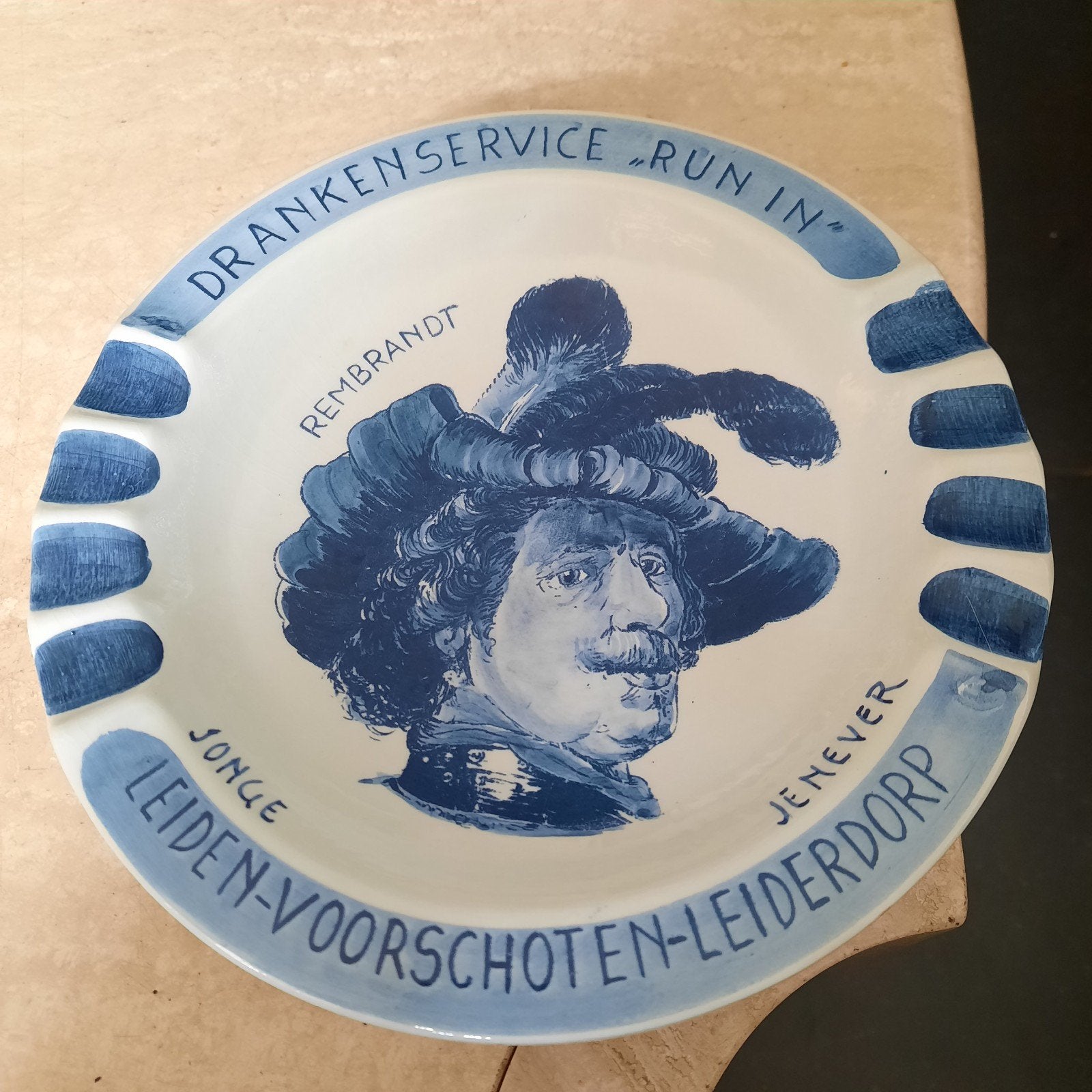 Delftse asbakken , 20,5 cm diameter ., Ophalen of Verzenden