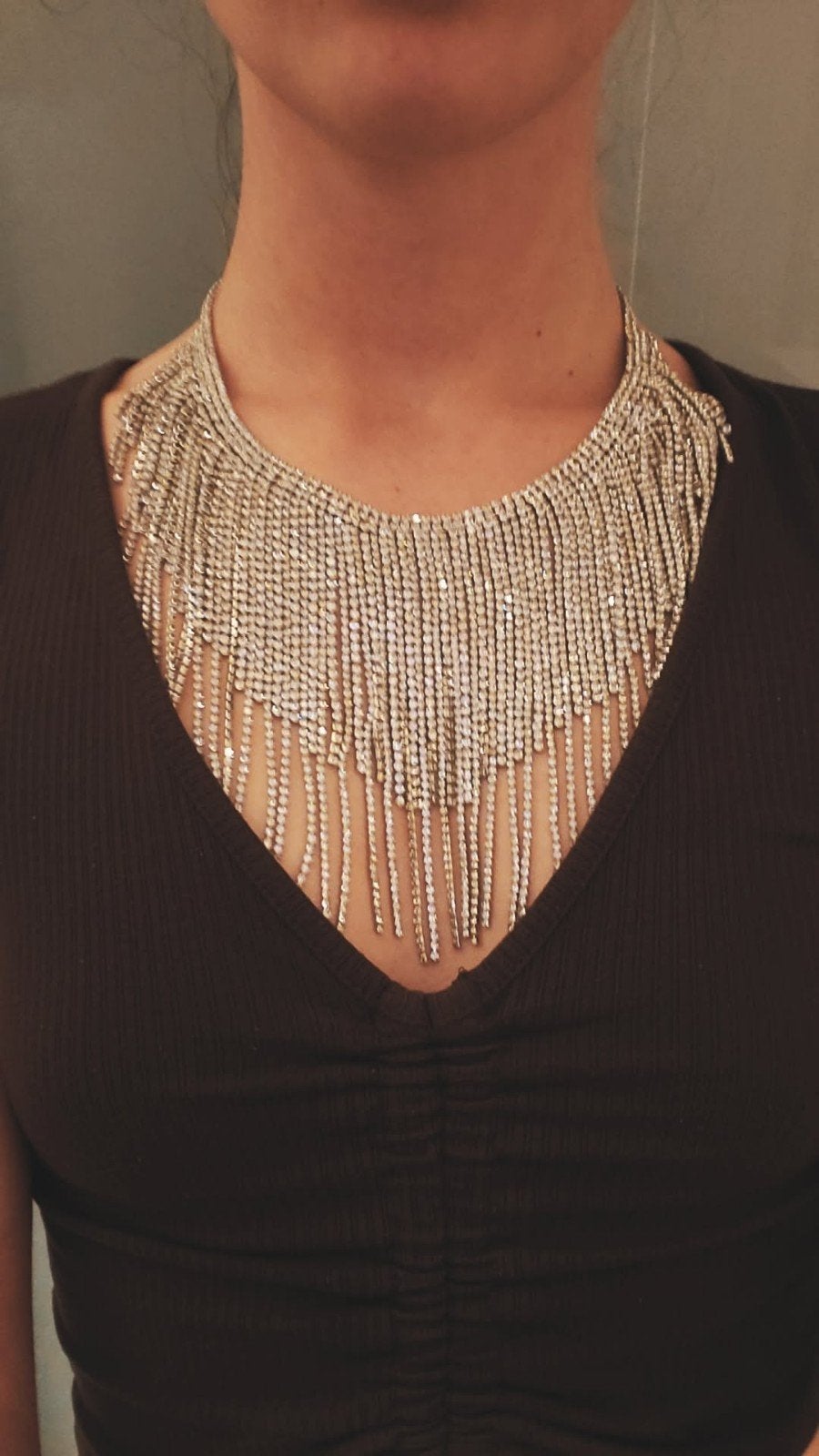feestelijke ketting, Handtassen en Accessoires, Overige materialen, Verstelbaar, Nieuw, Ophalen of Verzenden