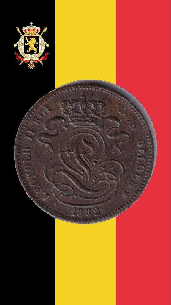 1 cent 1882 FR - Leopold II, Verzenden, Losse munt