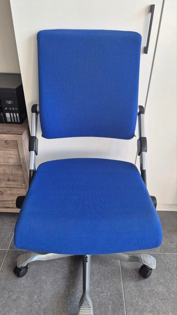 Hag bureaustoel H03 model350, Ophalen, Blauw, Zo goed als nieuw, Bureaustoel