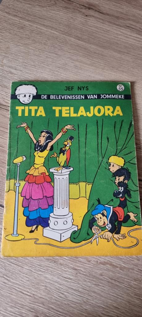 Vintage strip Jommeke 55 - Tita Telajora, Livres, BD, Utilisé, Une BD, Enlèvement ou Envoi