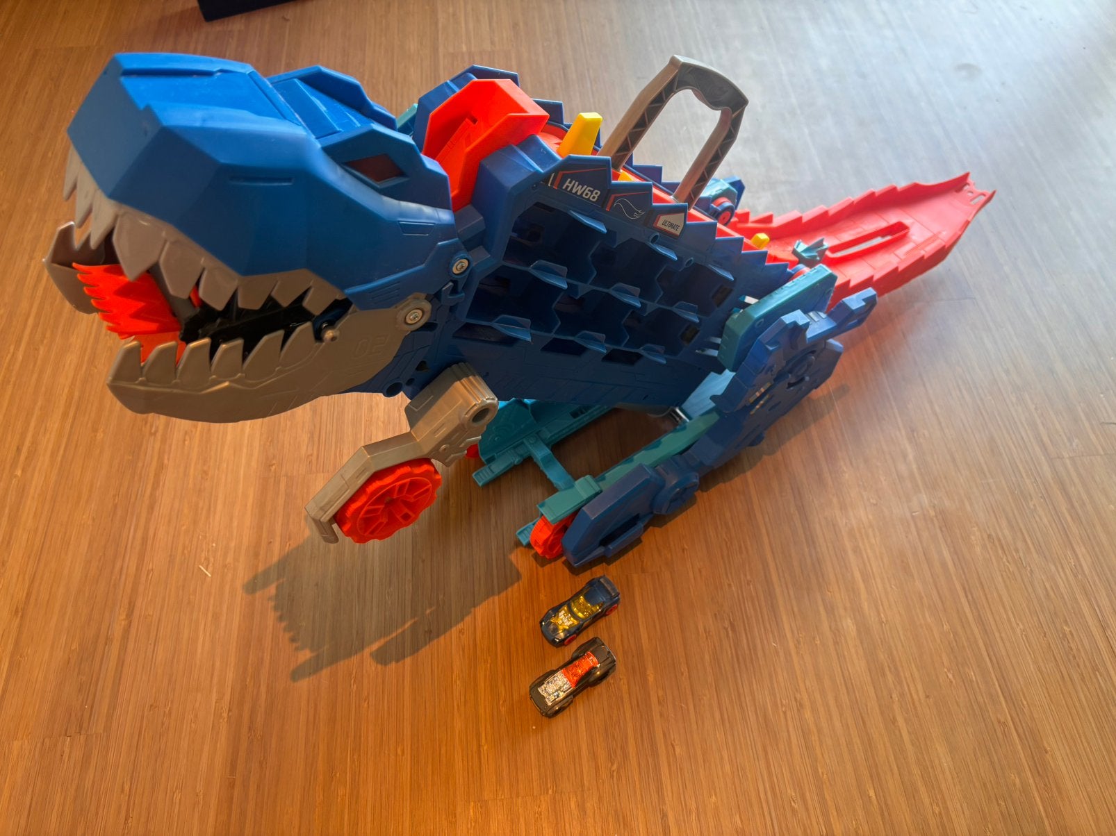 Hot wheels city ultimate T-rex transporter, Enlèvement ou Envoi, Comme neuf