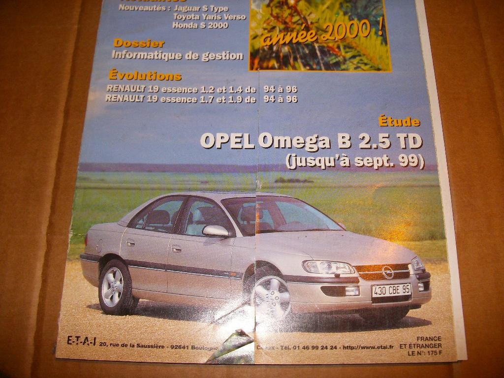 revue technique oepl omega B 2500cc turbodiesel 1994-1999, Enlèvement ou Envoi