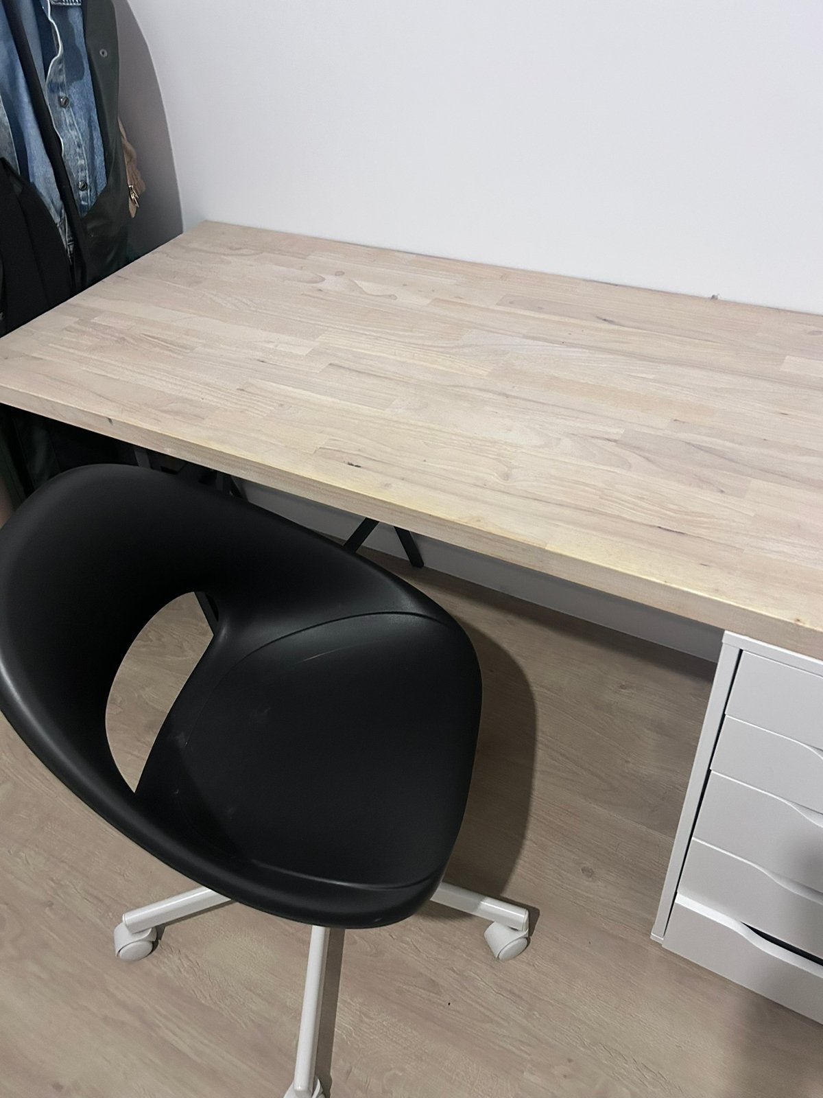 Zwarte bureaustoel/Ikea, Huis en Inrichting, Bureaus, Ophalen, Gebruikt