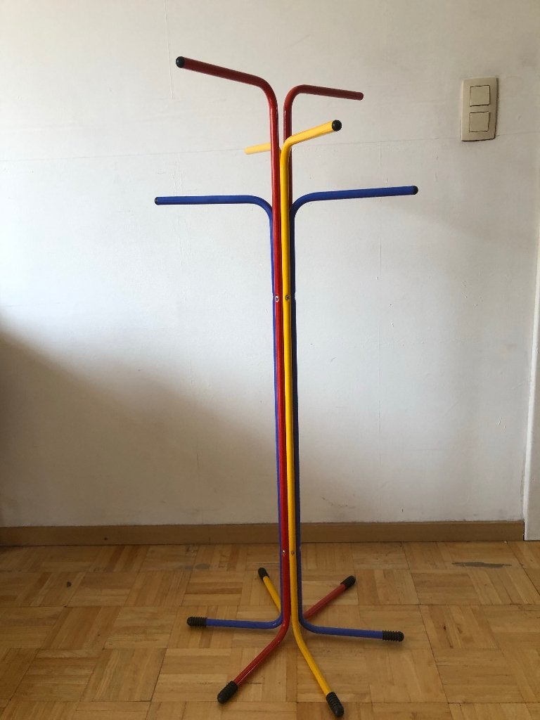 Vintage IKEA Plagg kapstok – Tord Björklund – jaren 80, Ophalen, Gebruikt, 100 tot 150 cm, Metaal