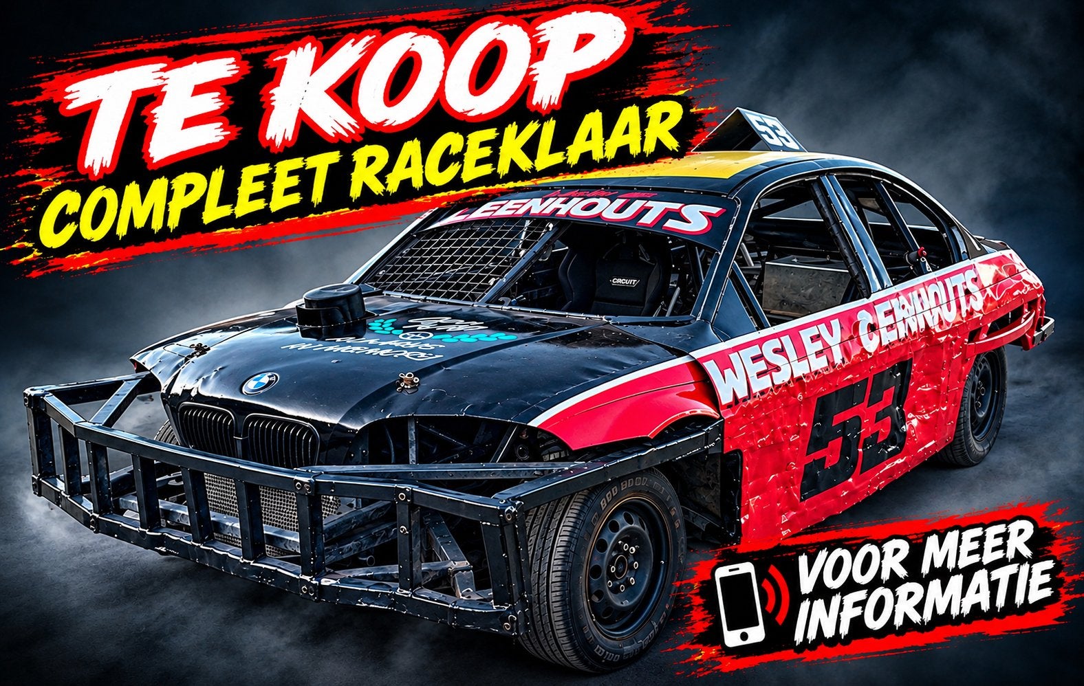 2L Saloon Stockcar WEBSTER compleet raceklaar te koop, Ophalen