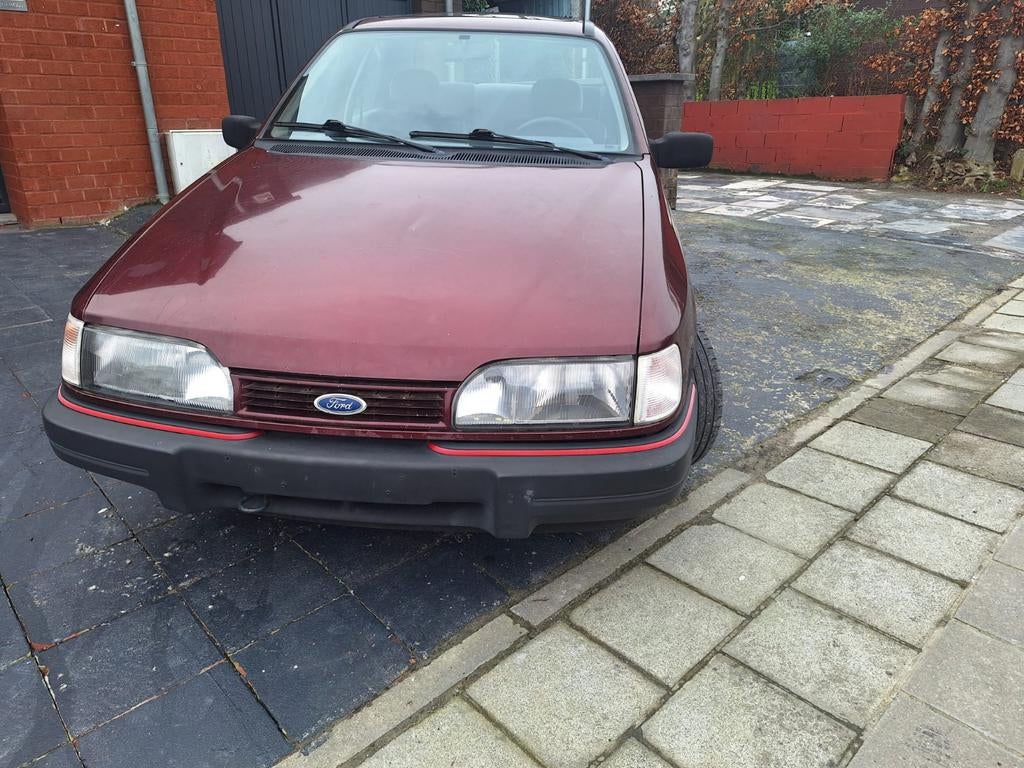 Ford Sierra 1.8D Turbo CLX, Auto's, Diesel, Particulier, Sierra, Rood