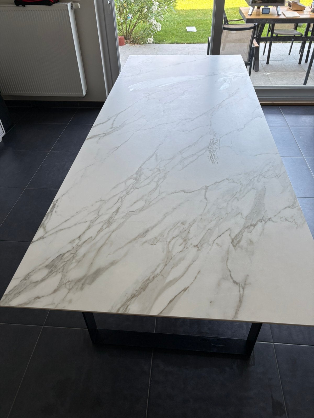 Eettafel, Huis en Inrichting, Ophalen, Overige materialen, 100 tot 150 cm, 200 cm of meer