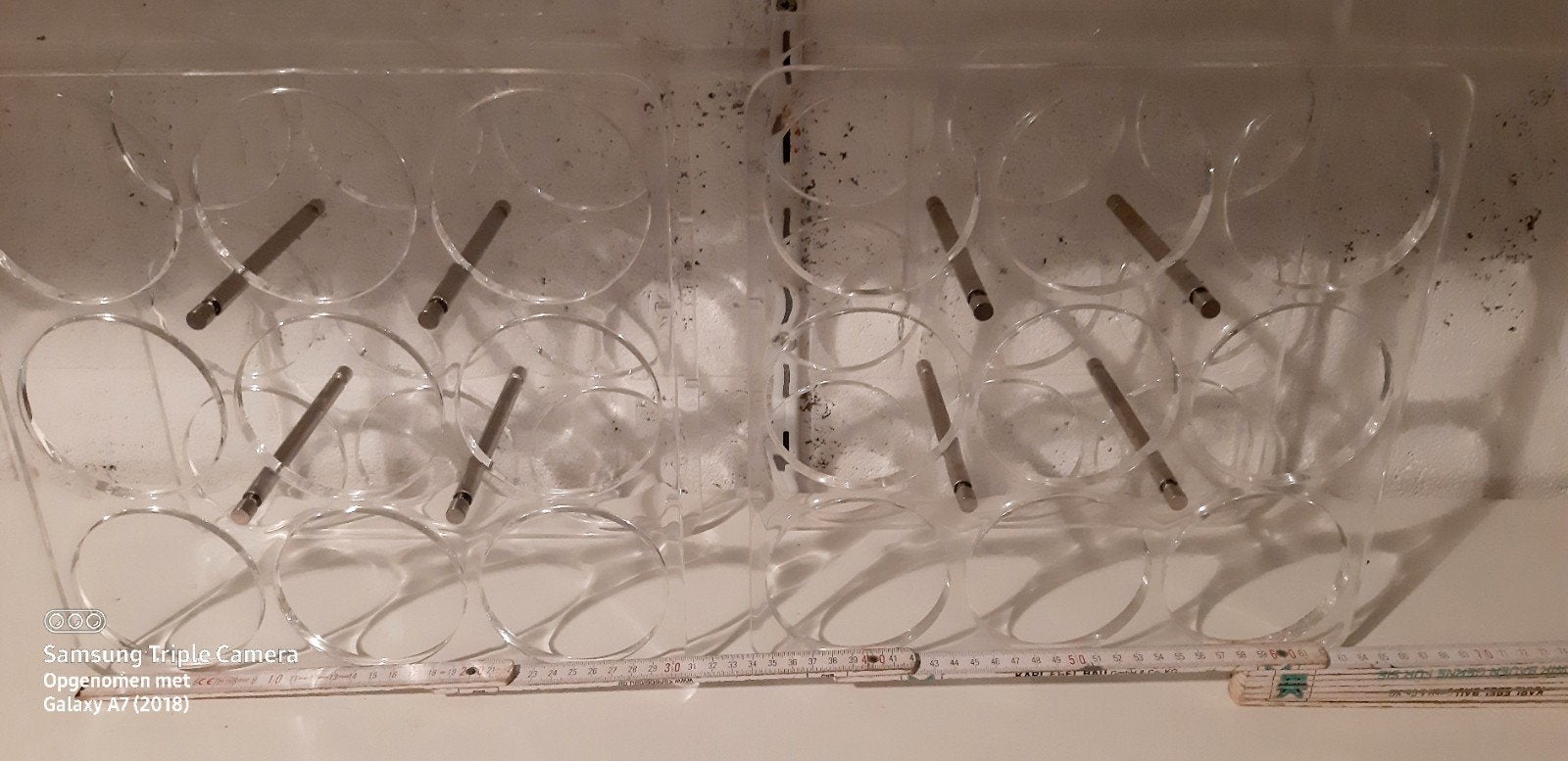 Wijnrekje voor 9 flessen, 2 stuks, Ophalen, Nieuw, Etagère, Kunststof