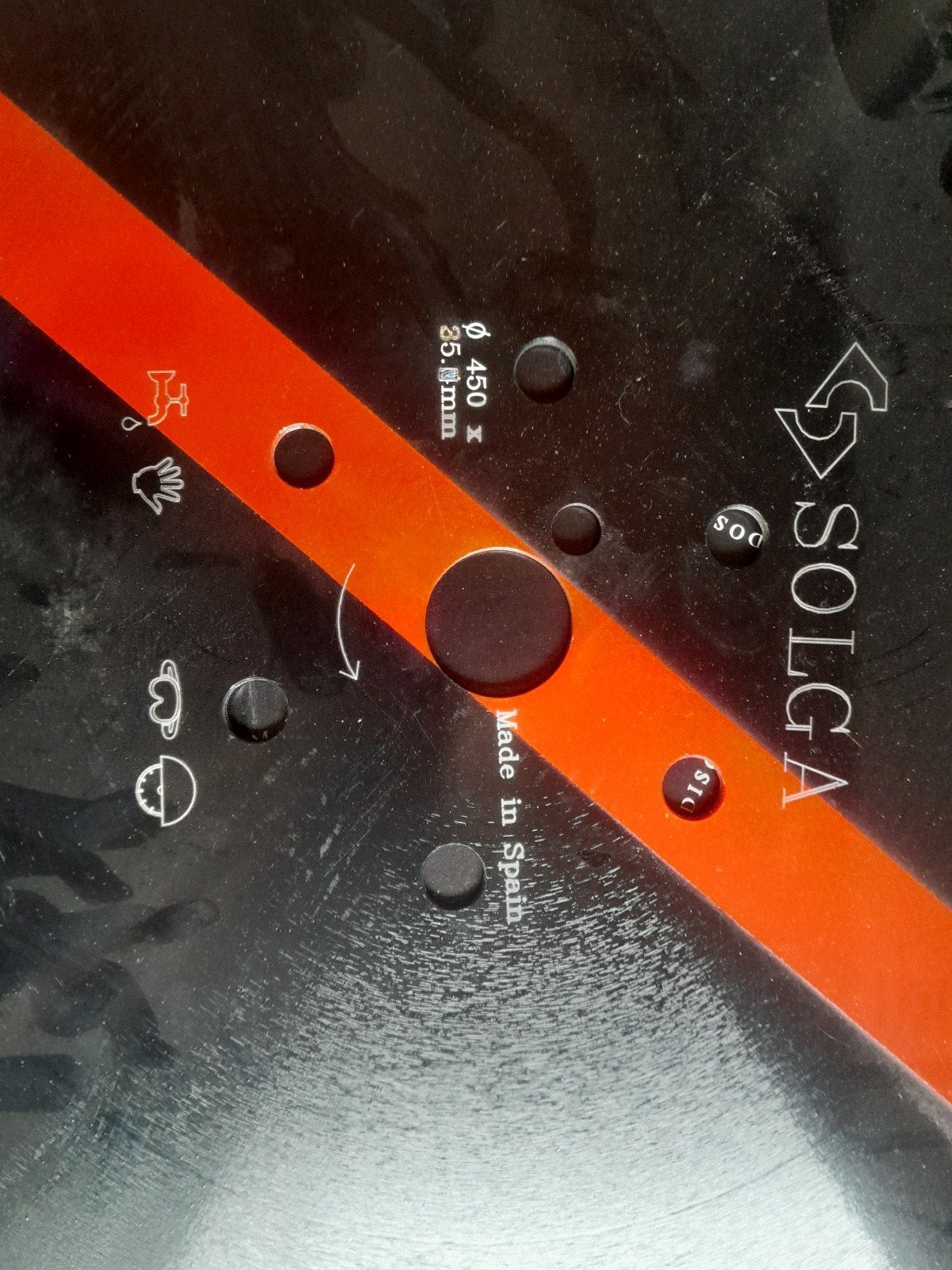 Diamantschijf nieuw. 450mm, Doe-het-zelf en Bouw, Ophalen of Verzenden, Zo goed als nieuw