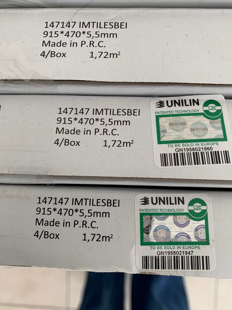 Vinyltegels, Ophalen, Kunststof, Overige typen, Nieuw