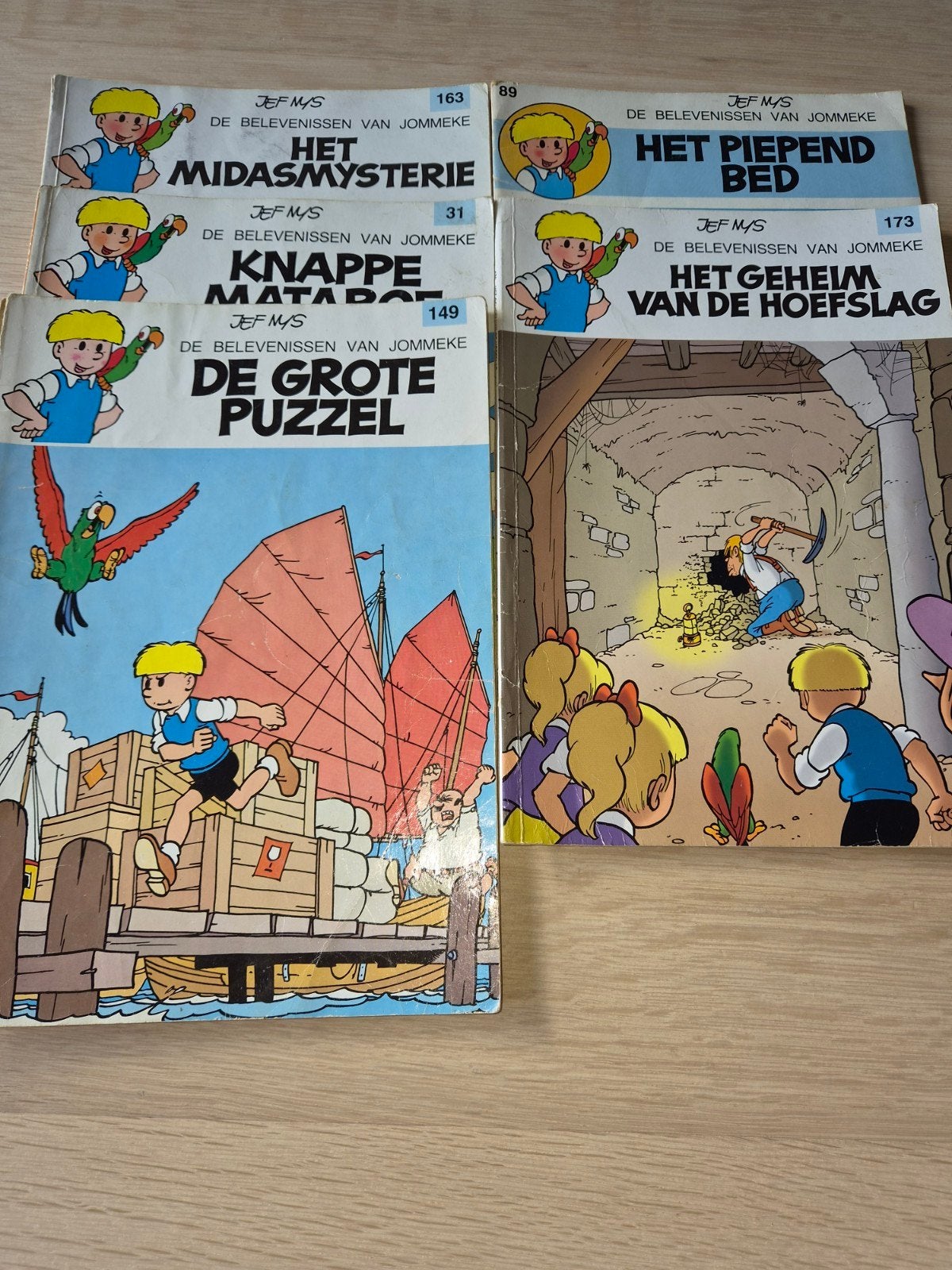 jommeke strips, Boeken, Ophalen